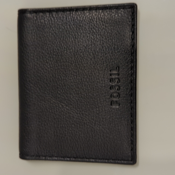 FOSSIL Card Wallet Genuine Leather - Picture 1 of 3